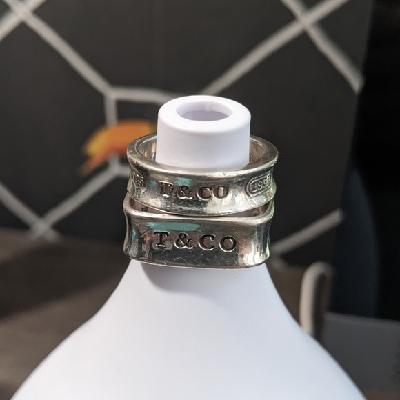 Tiffany & Co. 1837 Round & Square 925 rings - Picture 4 of 5